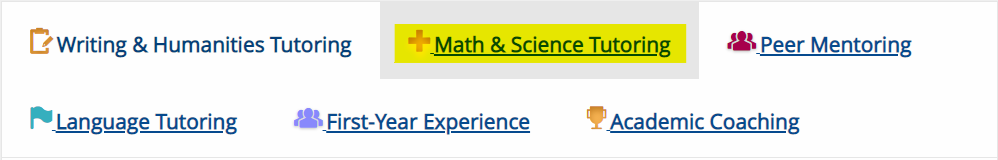 Academic Success Center Math & Science Tutoring